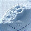 Icône de modèle de terrain 3D avec reliefs et courbes